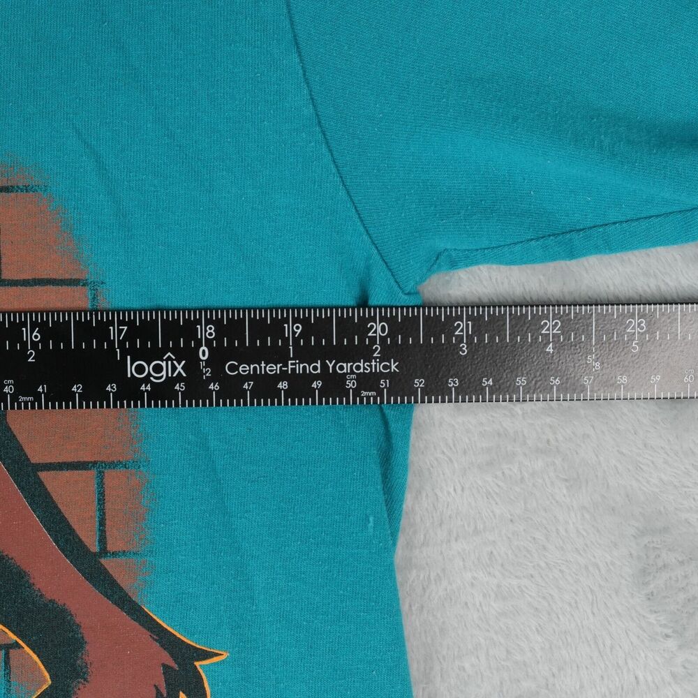Vtg 90s 1995 TAZ T-Shirt L? Looney Tunes Basketball Space‎ Jam Single Stitch - Picture 11 of 12